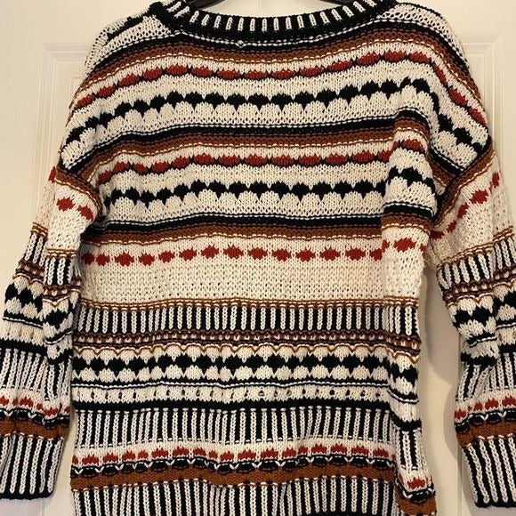 Marc New York tribal striped sweater size small