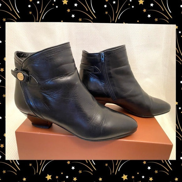BALLY vintage Italian leather ankle boots size 5.5