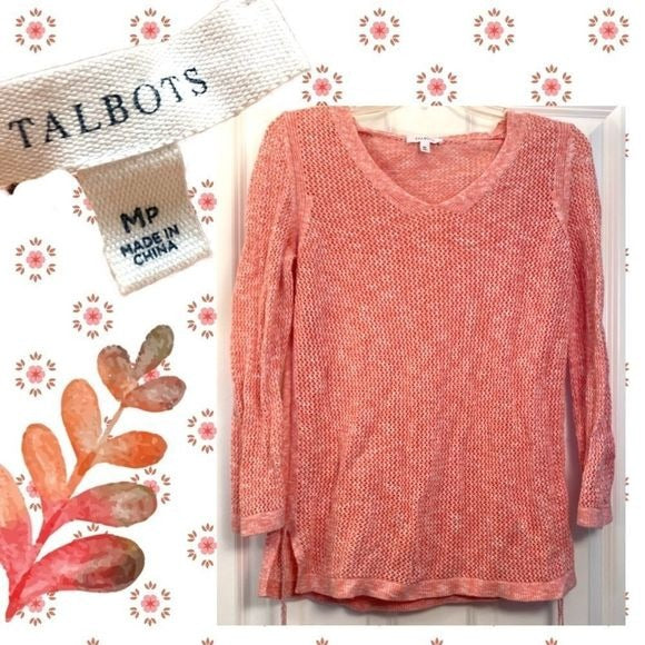 Talbots loose knit lightweight sweater petite M