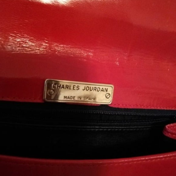 Very red VINTAGE Charles Jourdan purse