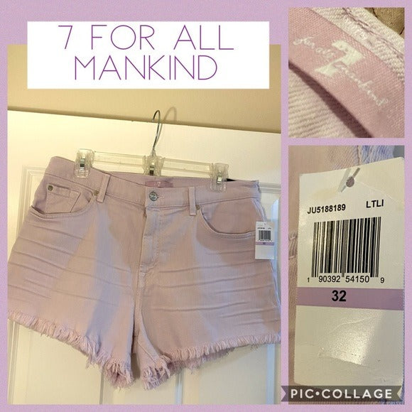 New with tags 7 for all mankind cutoff shorts