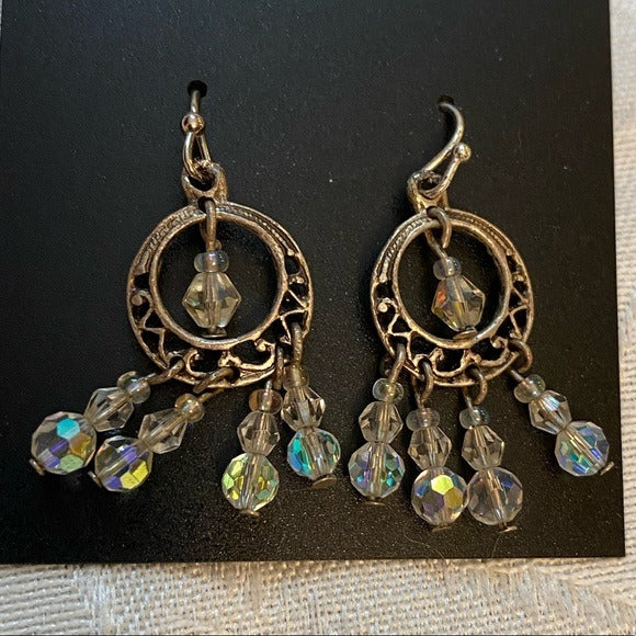Crystal dangle earrings